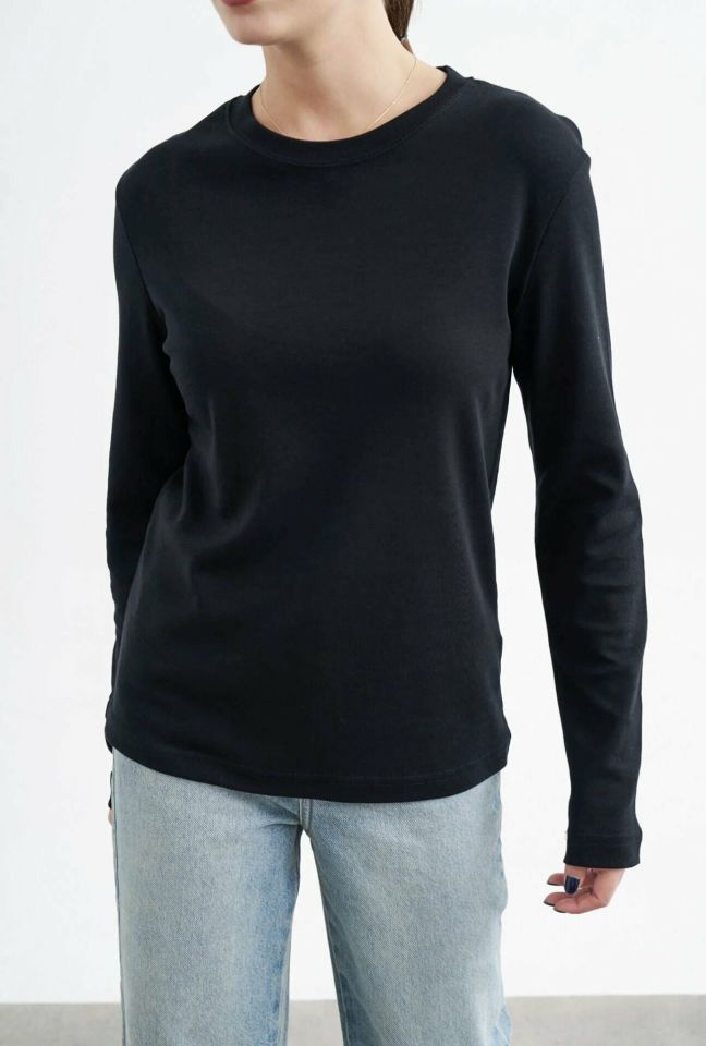 Massimo Basic Siyah Tişört