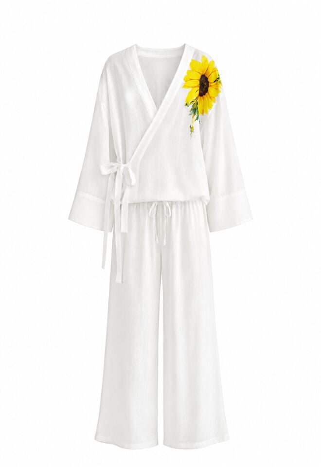 Ayçiçeği Kimono Takım