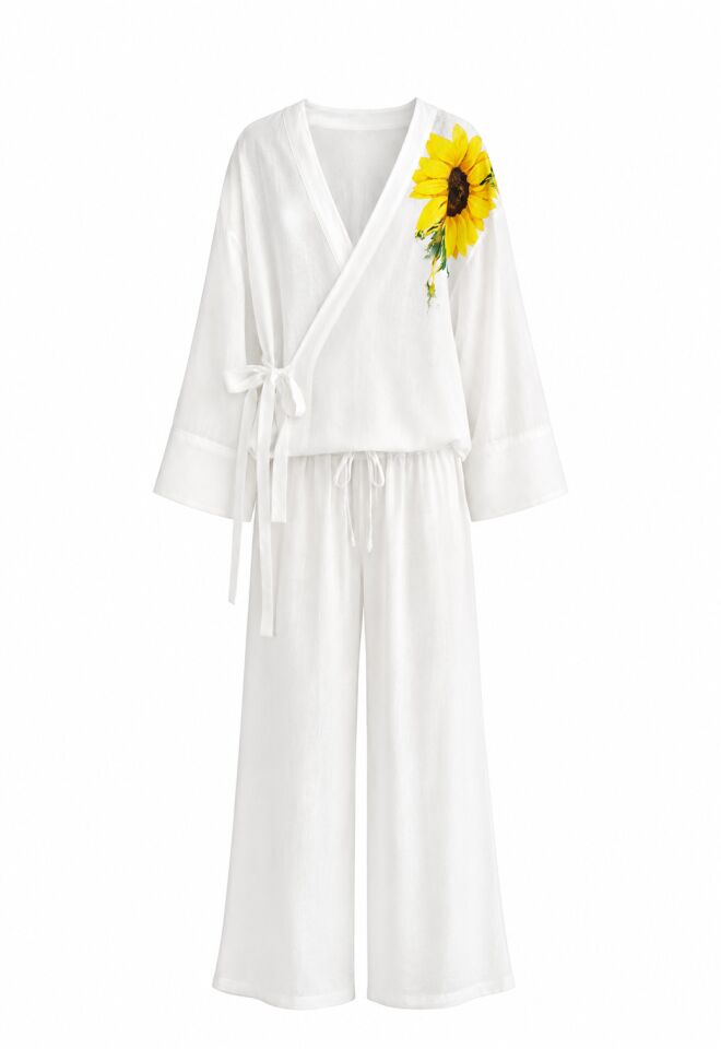 Ayçiçeği Kimono Takım
